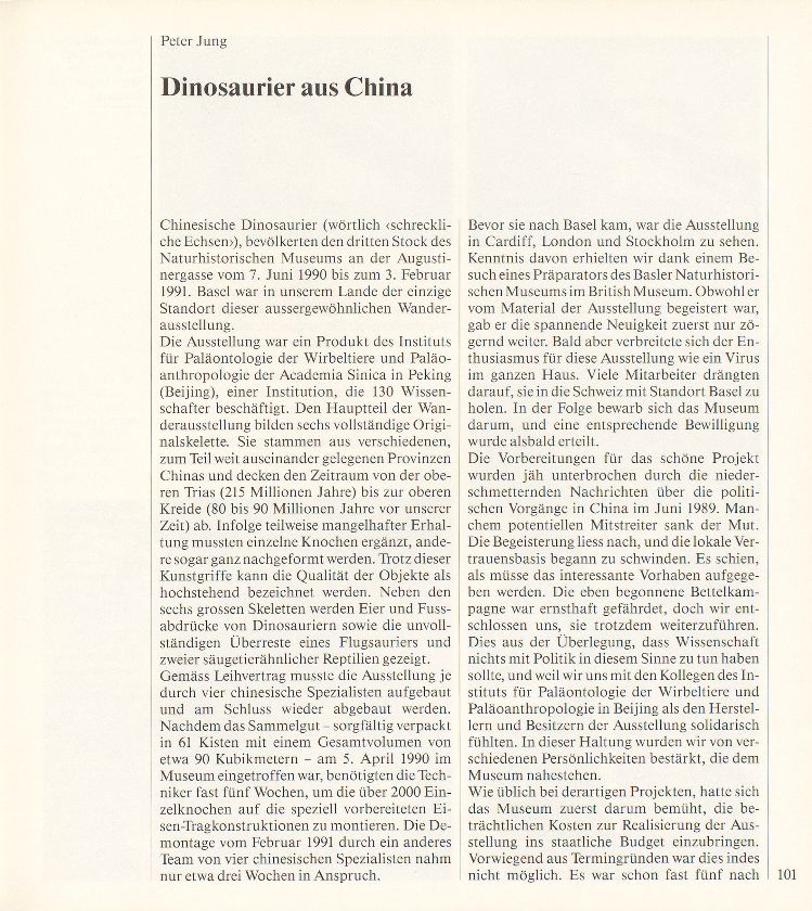Dinosaurier aus China – Seite 1