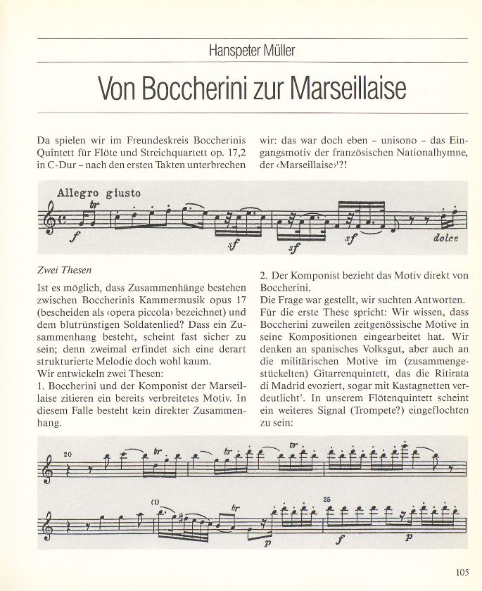 Von Boccherini zur Marseillaise – Seite 1