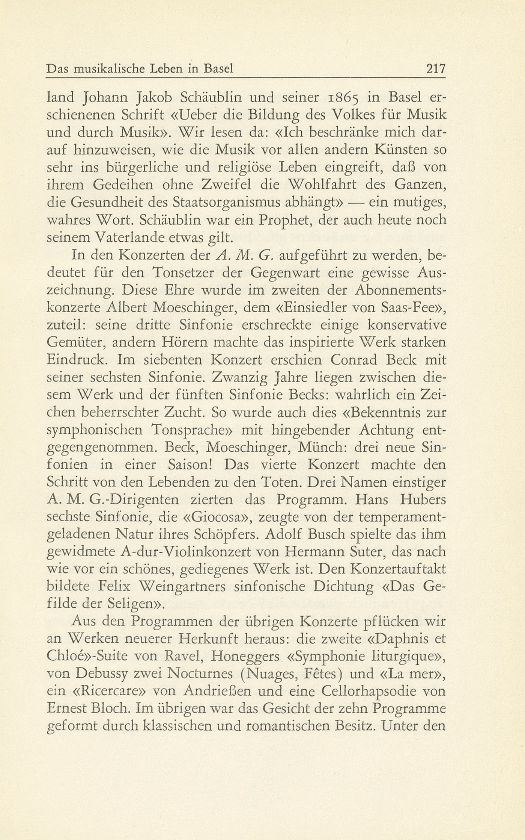 Das musikalische Leben in Basel vom 1. Oktober 1950 bis 30. September 1951 – Seite 3