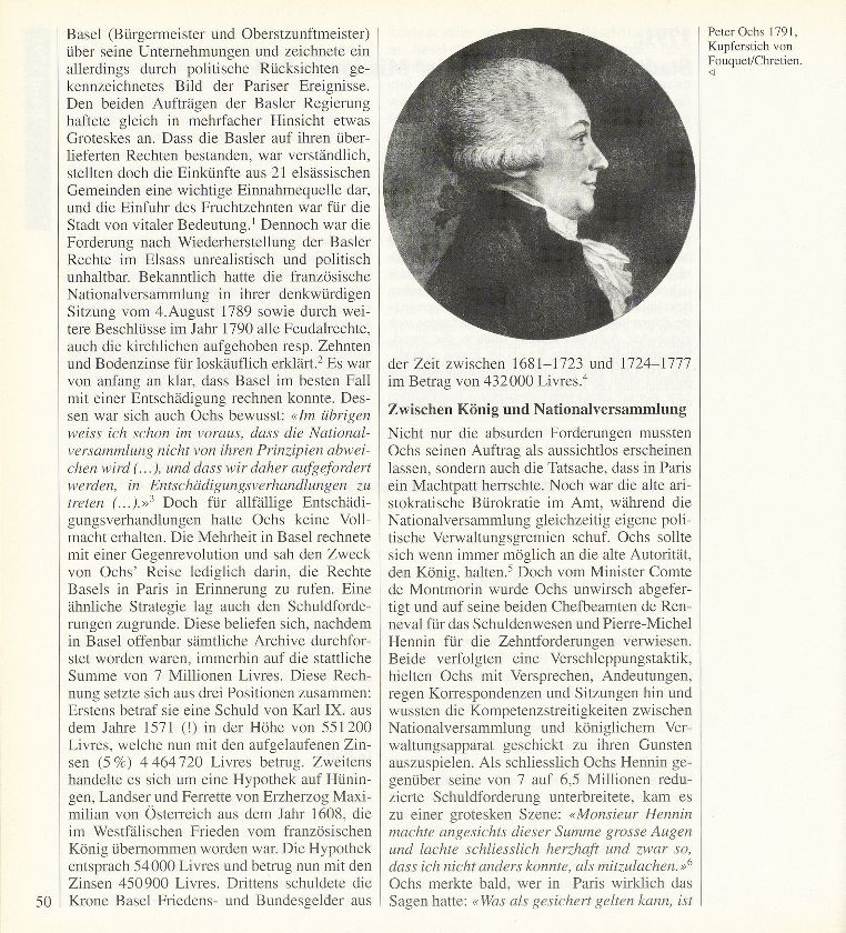 1791: Stadtschreiber Peter Ochs' Mission in Paris. Am liebsten in einem Ballon nach Basel zurück – Seite 2