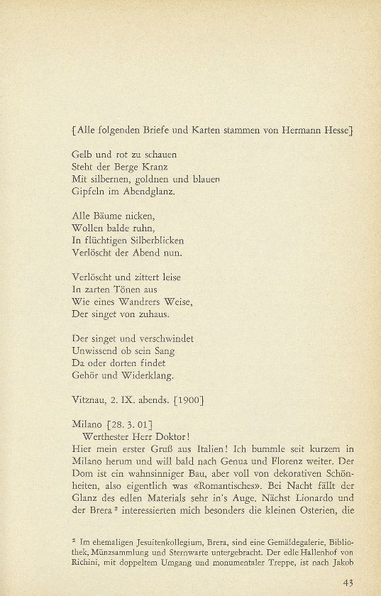 Ausgewählte Briefe an Staatsarchivar Dr. Rudolf Wackernagel oder dessen Gattin (1882-1926) – Seite 3