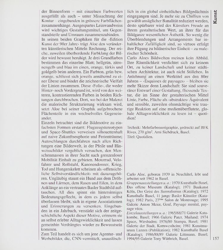 ‹Edition Kunst der 90er Jahre› die Vorsatzblätter des Stadtbuches von 1989-1999 – Seite 2