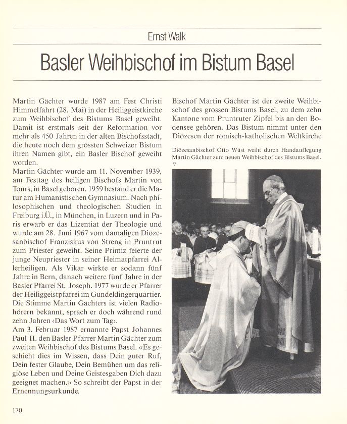 Basler Weihbischof im Bistum Basel – Seite 1