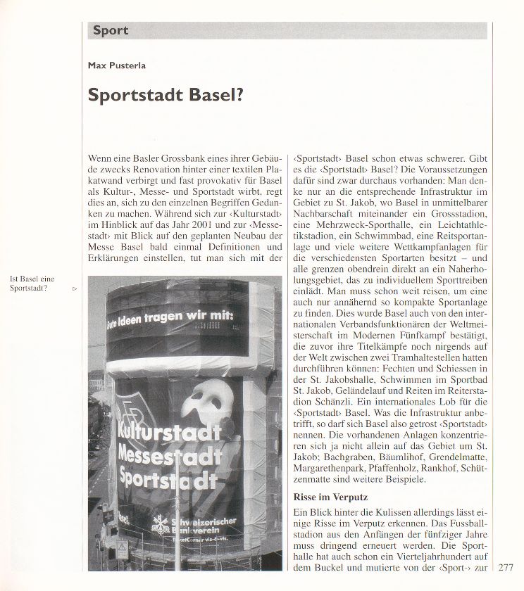 Sportstadt Basel? – Seite 1