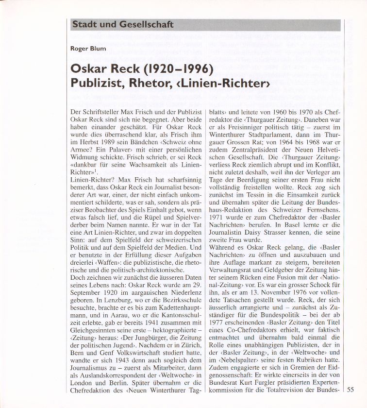 Oskar Reck (1920-1996) – Seite 1
