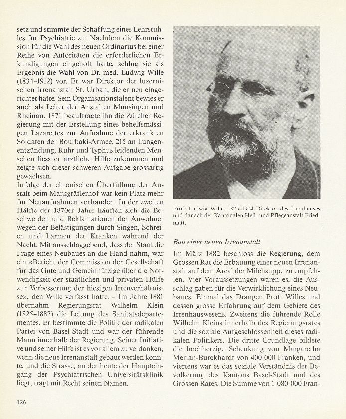 100 Jahre Psychiatrische Universitätsklinik (PUK) – Seite 2