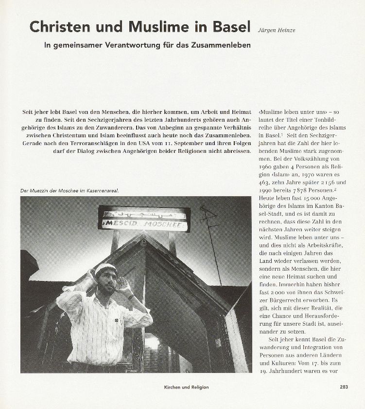 Christen und Muslime in Basel – Seite 1