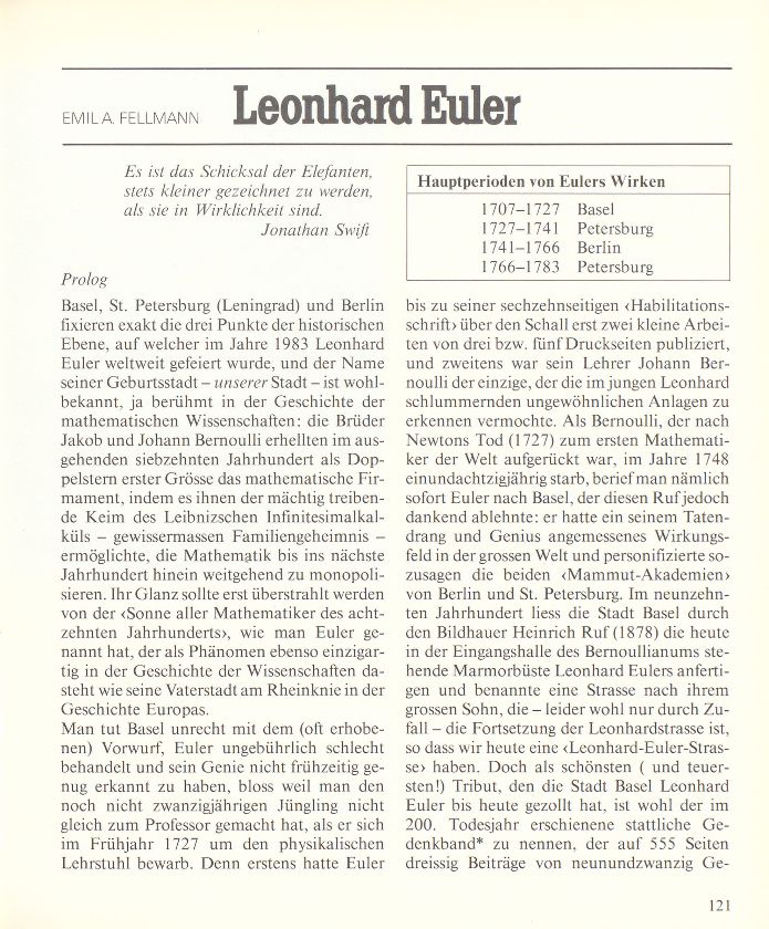 Leonhard Euler – Seite 1