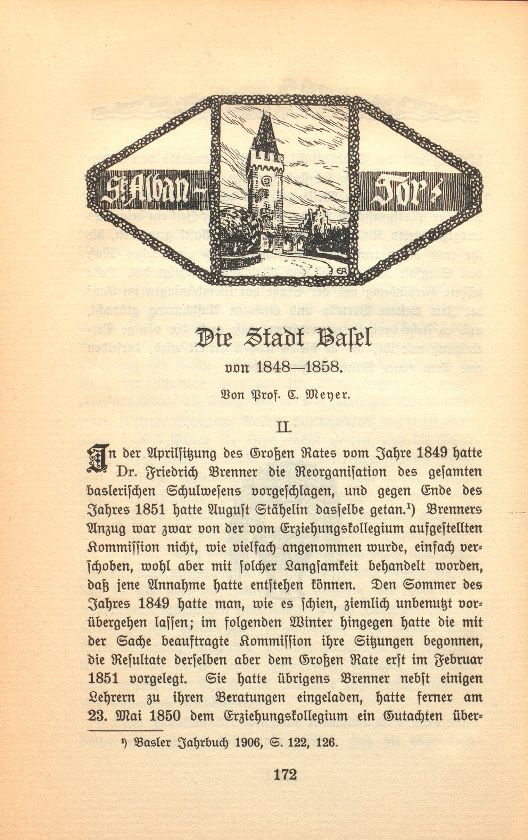 Die Stadt Basel von 1848-1858 – Seite 1