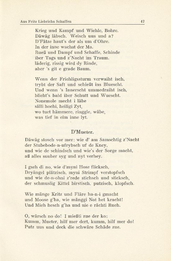 Aus Fritz Liebrichs Schaffen 1879-1937 [Gedichte] – Seite 3