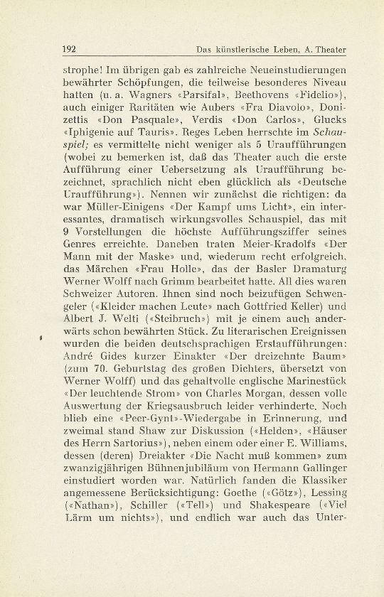 Das künstlerische Leben in Basel vom 1. Oktober 1939 bis 30. September 1940 – Seite 2