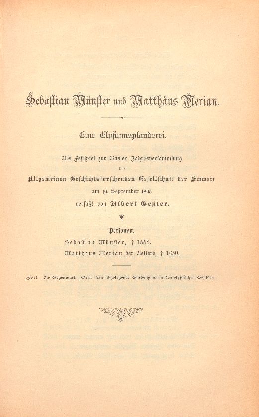 Sebastian Münster und Matthäus Merian – Seite 1