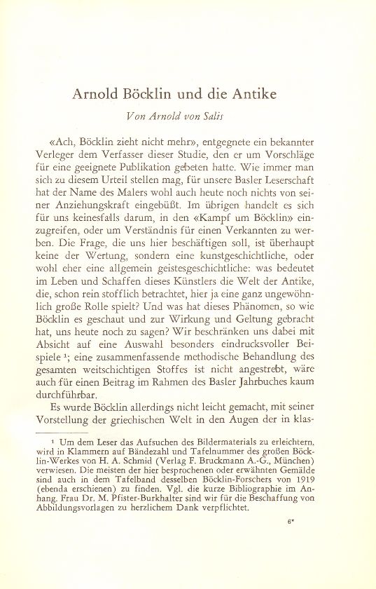 Arnold Böcklin und die Antike – Seite 1