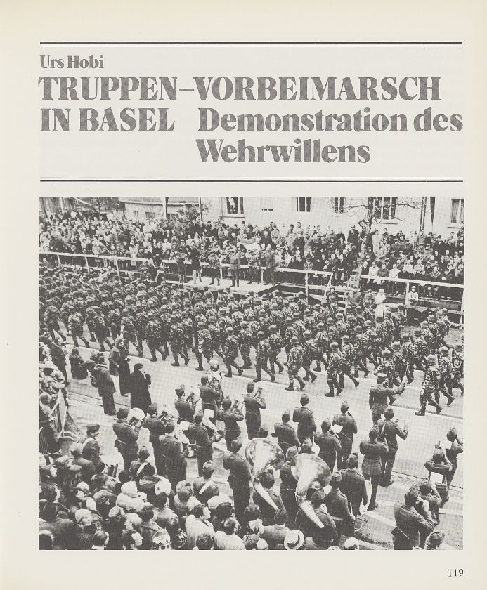 Truppen-Vorbeimarsch in Basel – Seite 1